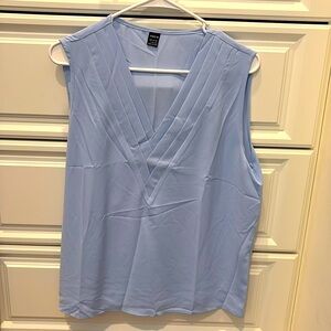 Baby Blue V-Neck Top NWOT